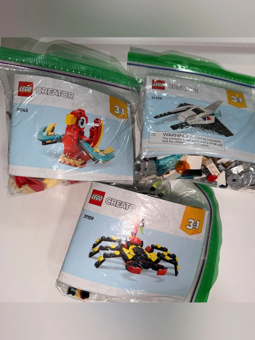3 LEGO SET BUNDLE - 3-in-1 creator sets for ages 6+